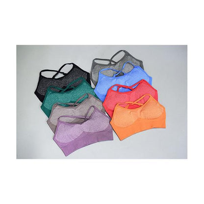 High Waist Nahtlose Sport-Leggings und Stretch-Sport-BH