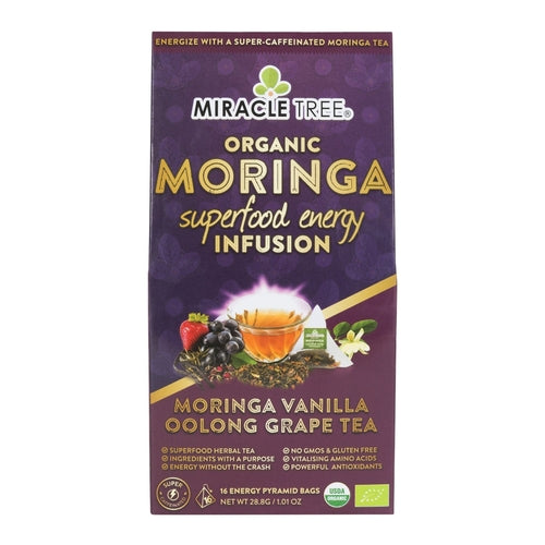 Bio Moringa Energie Tee - Traube Vanille - Natürlicher Kaffee