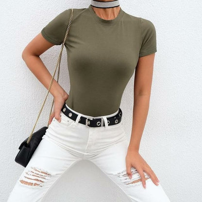 Schlichter Body in Schwarz und Weiß